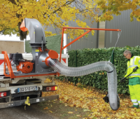 Aspirateur de feuilles sur Ridelles camion Morgnieux 400MS13HE