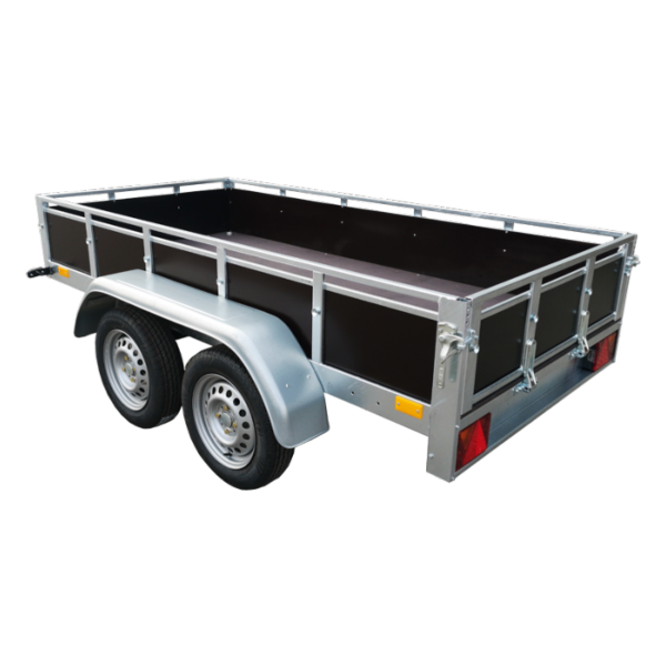Remorque routière bagagère bois 39450 2 essieux - Lider