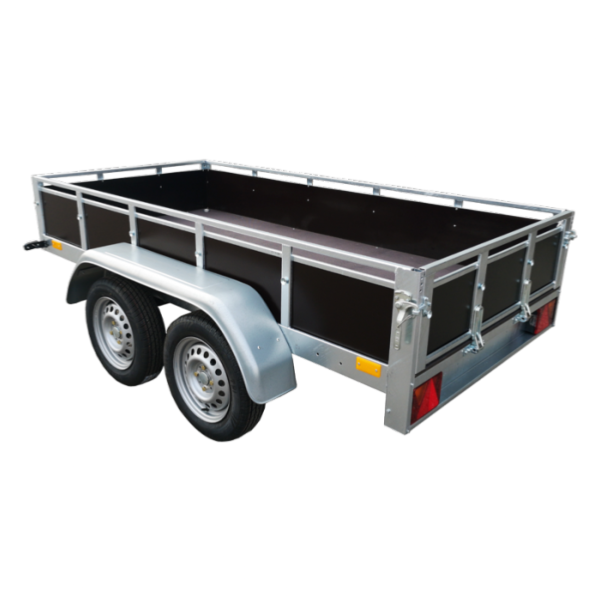Remorque routière bagagère bois 39450 2 essieux - Lider
